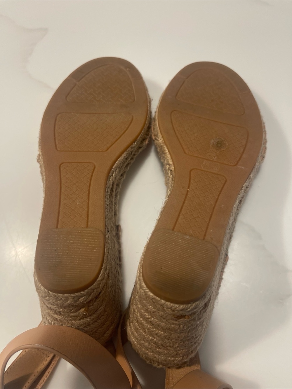 Tory Burch Tan Leather Espadrille Ankle-Strap Sandals - Picture 10 of 12